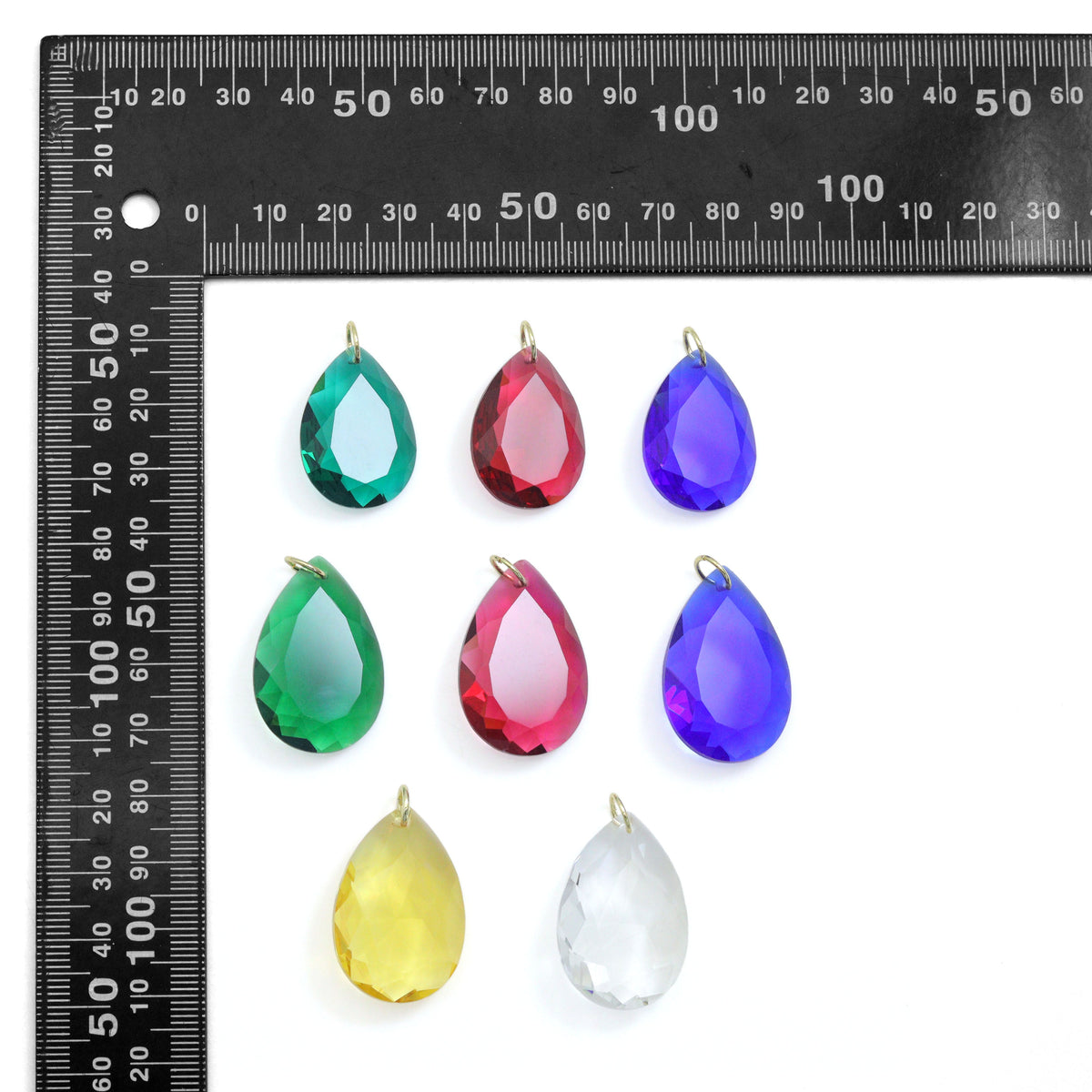 Aurora Teardrop Crystal Collection, Crystal Teardrop Shape Pendant, Stone charm, Sku#LX970