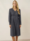 Linen Denim Texture Jacket Dress HANNAH