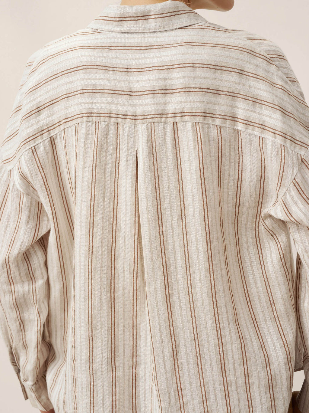 Linen Striped Drop Shoulder Shirt KENNEDY-LINTICO