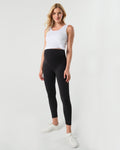 Black Maternity Eco Leggings w/ Concealed Pocket