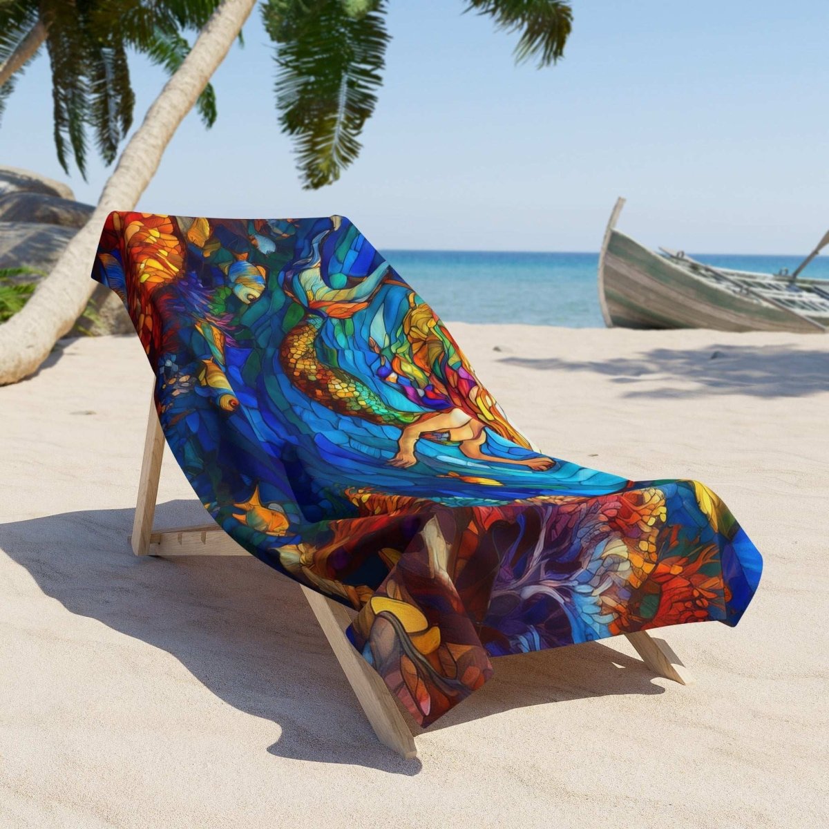 Vibrant Mermaid Beach Towel 🧜🏼‍♀️