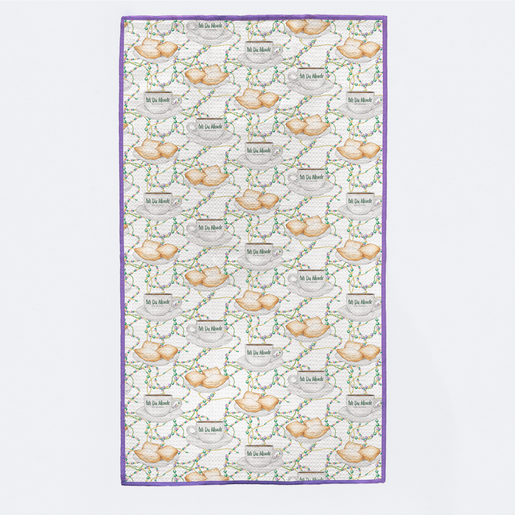 Beads & Beignets Kitchen Towel