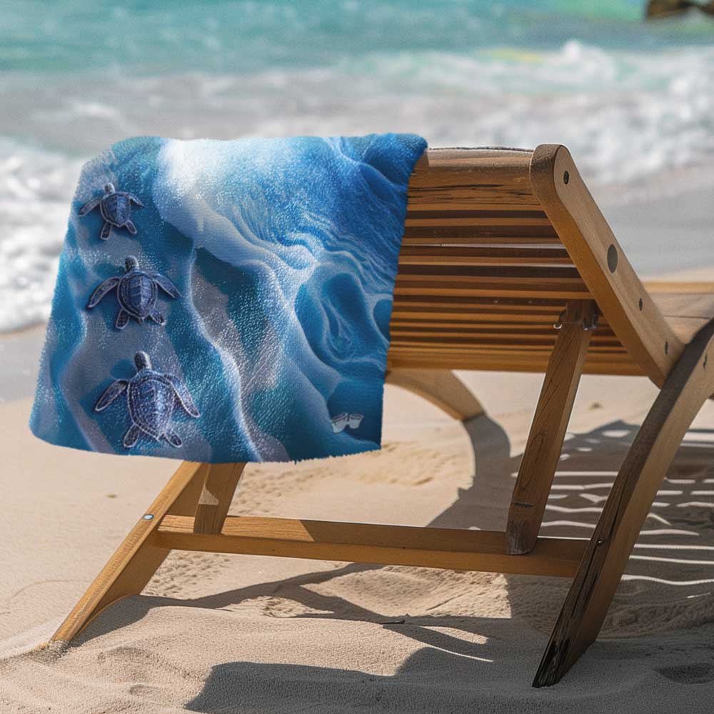 Baby Sea Turtle Beach Towel