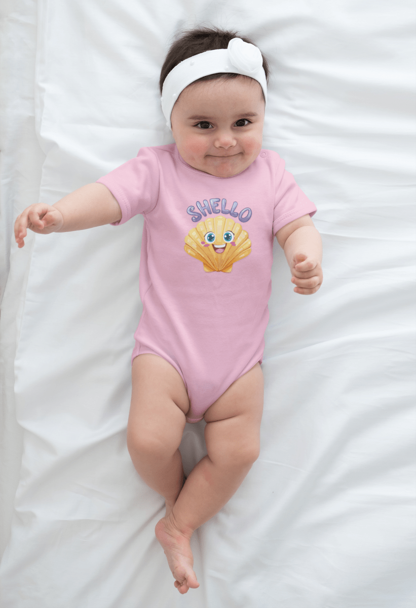 Cute Baby Onsie Shell Design