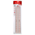 Singer 24-inch quilting ruler in clear plastic packaging with a red header card, shown against a plain white background.