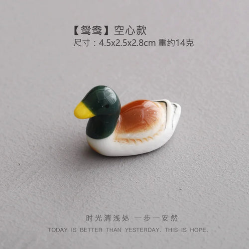 1-5 PCS Japanese Style Ceramic Mandarin Duck Chopsticks Holder Mini Cute  Home Table Decoration Chopsticks Pillow