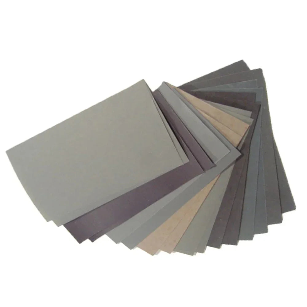 Set of gray color swatches on a white background