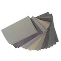 Set of gray color swatches on a white background