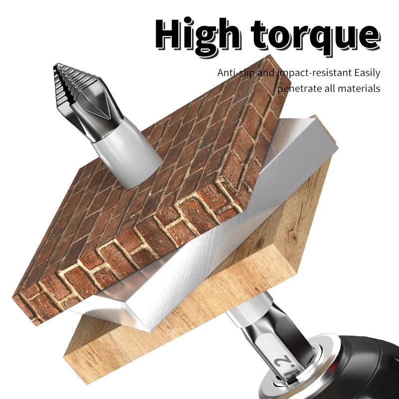 Wooden tool with metal head on a white background, labeled 'High torque'.