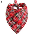 Dog Bandanas Large Pet Scarf Christmas Snow Print Dog Cotton Plaid WashableBow Ties Collar Cat Dog Scarf Large Accessories