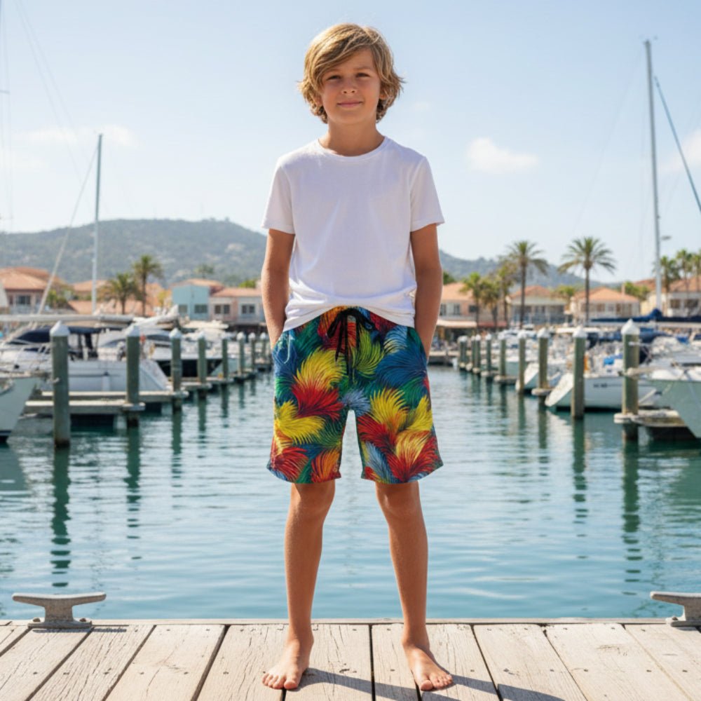 Seagrass Pattern Board Shorts