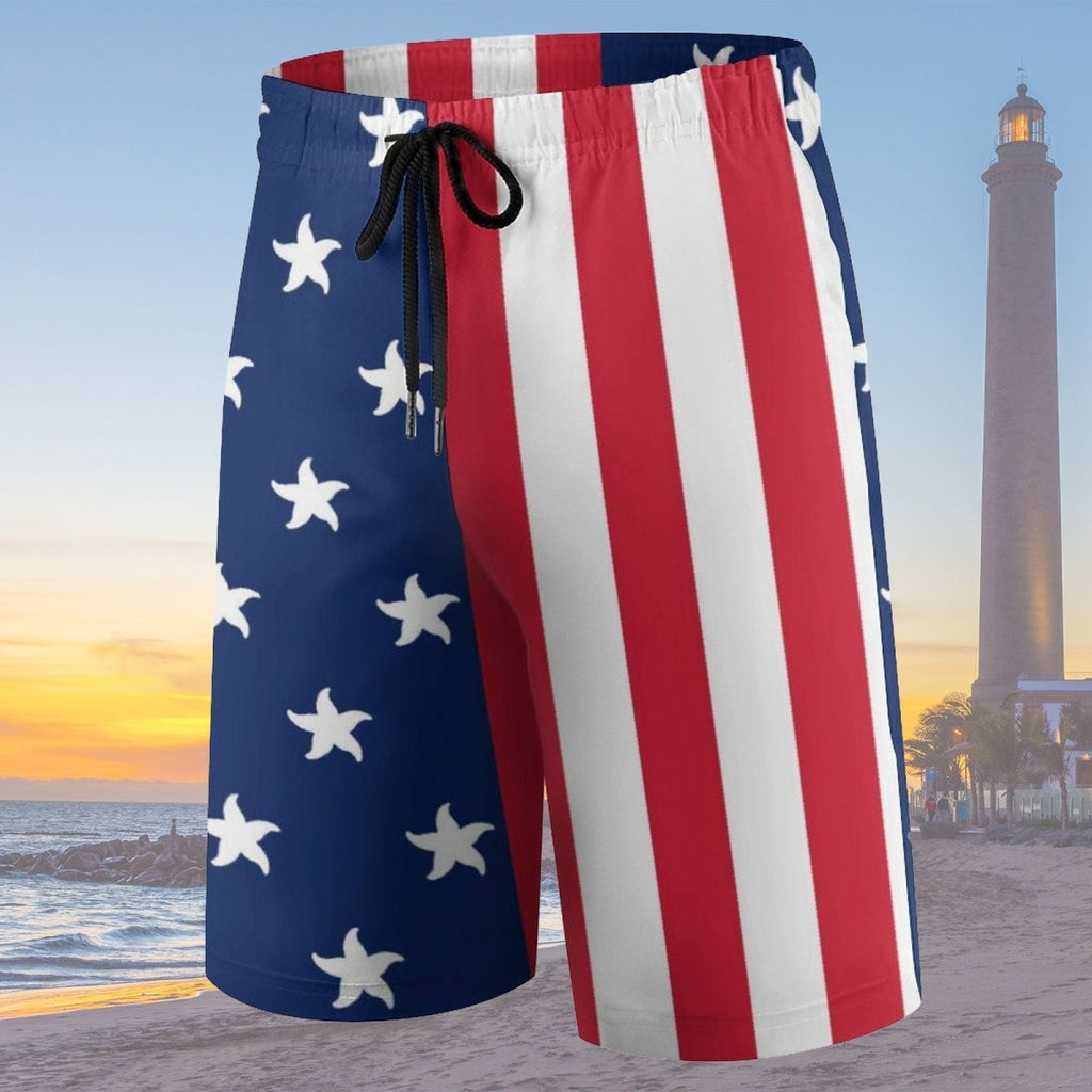 Kids USA Flag Beach Shorts | Americana Board Shorts