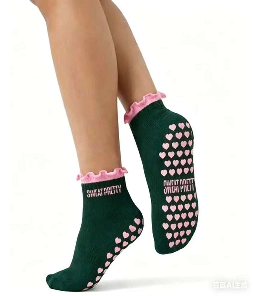 SWEAT PRETTY™ Pretty Girl Grip Socks