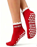 SWEAT PRETTY™ Devastating Diva Grip Socks