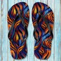 Tiger Print Flip Flop Shoes