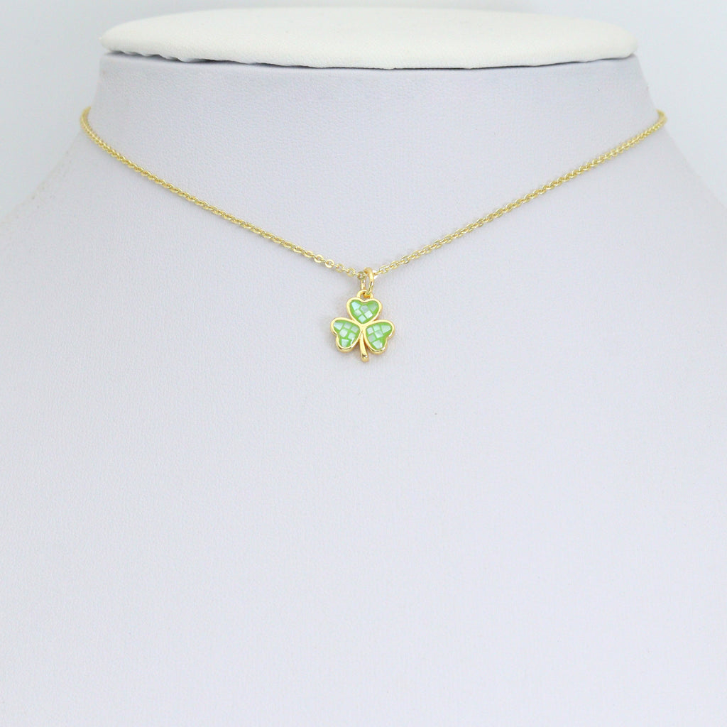 Mother of Pearl Clover Flower Pendant charm, Sku#WL25