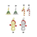Christmas tree Snowman Candy Cane Charm Pendant, Sku#Y1068