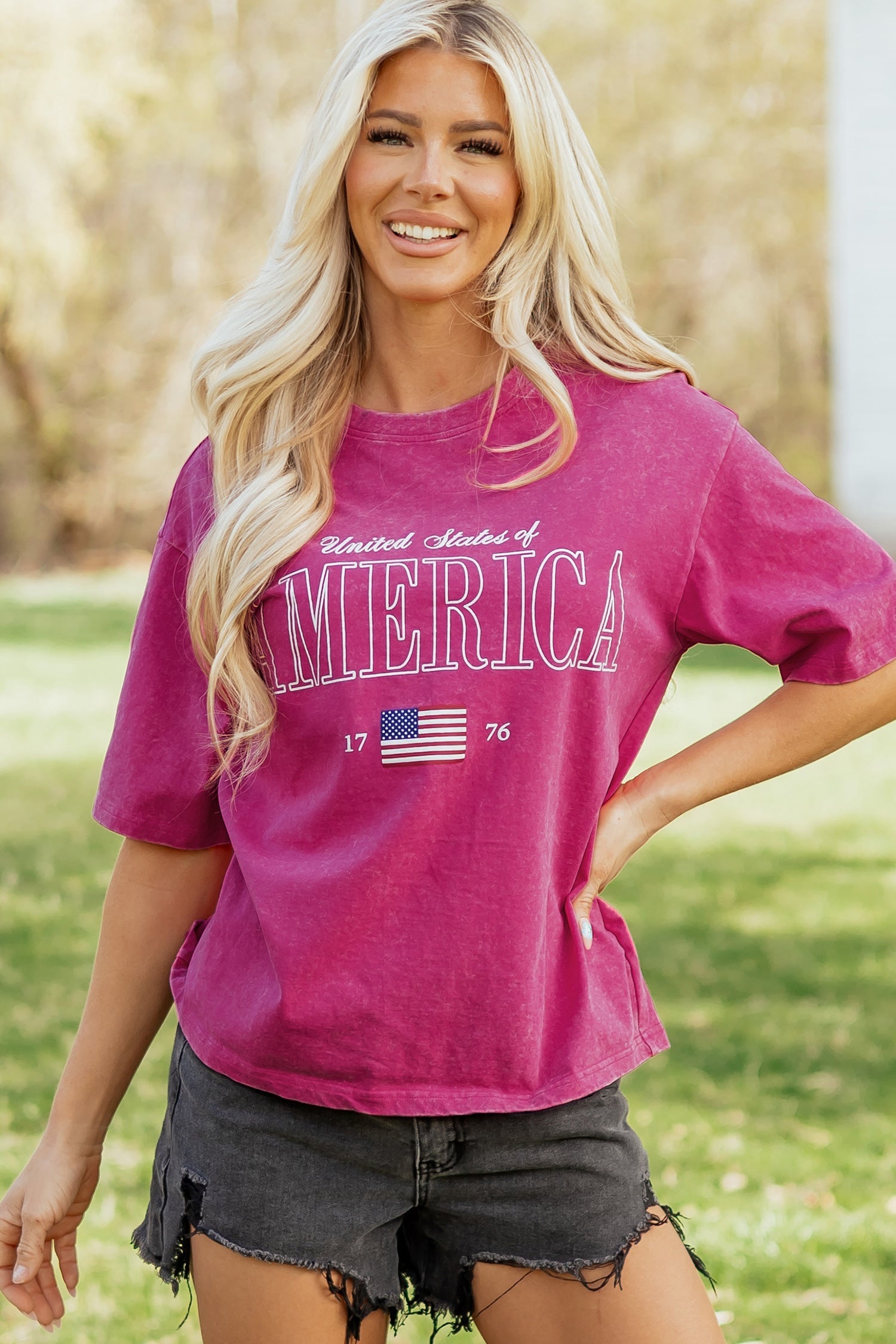 Emmy Mineral Wash Cotton Tee