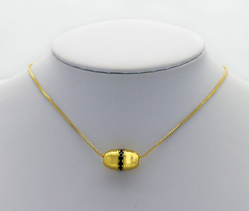Colorful CZ Oval Tube Spacer Beads , Sku#Y693