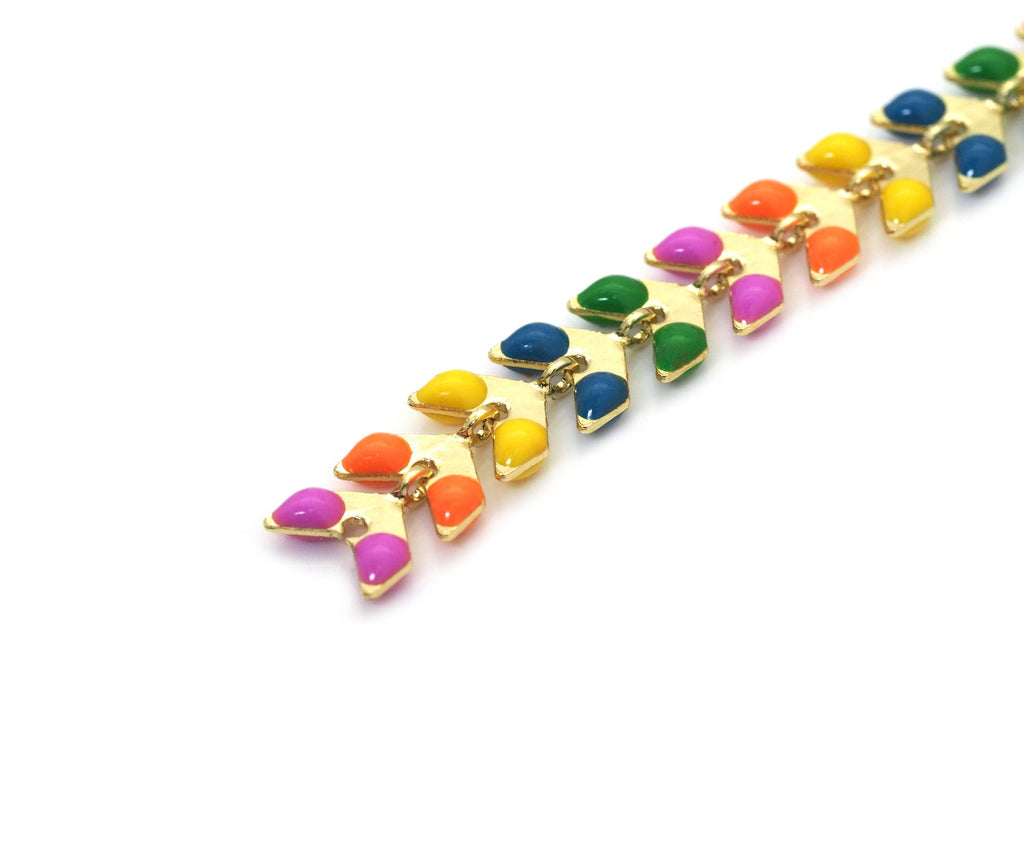 Colorful Enamel Unfinished Chain/Necklace,sku#LX186