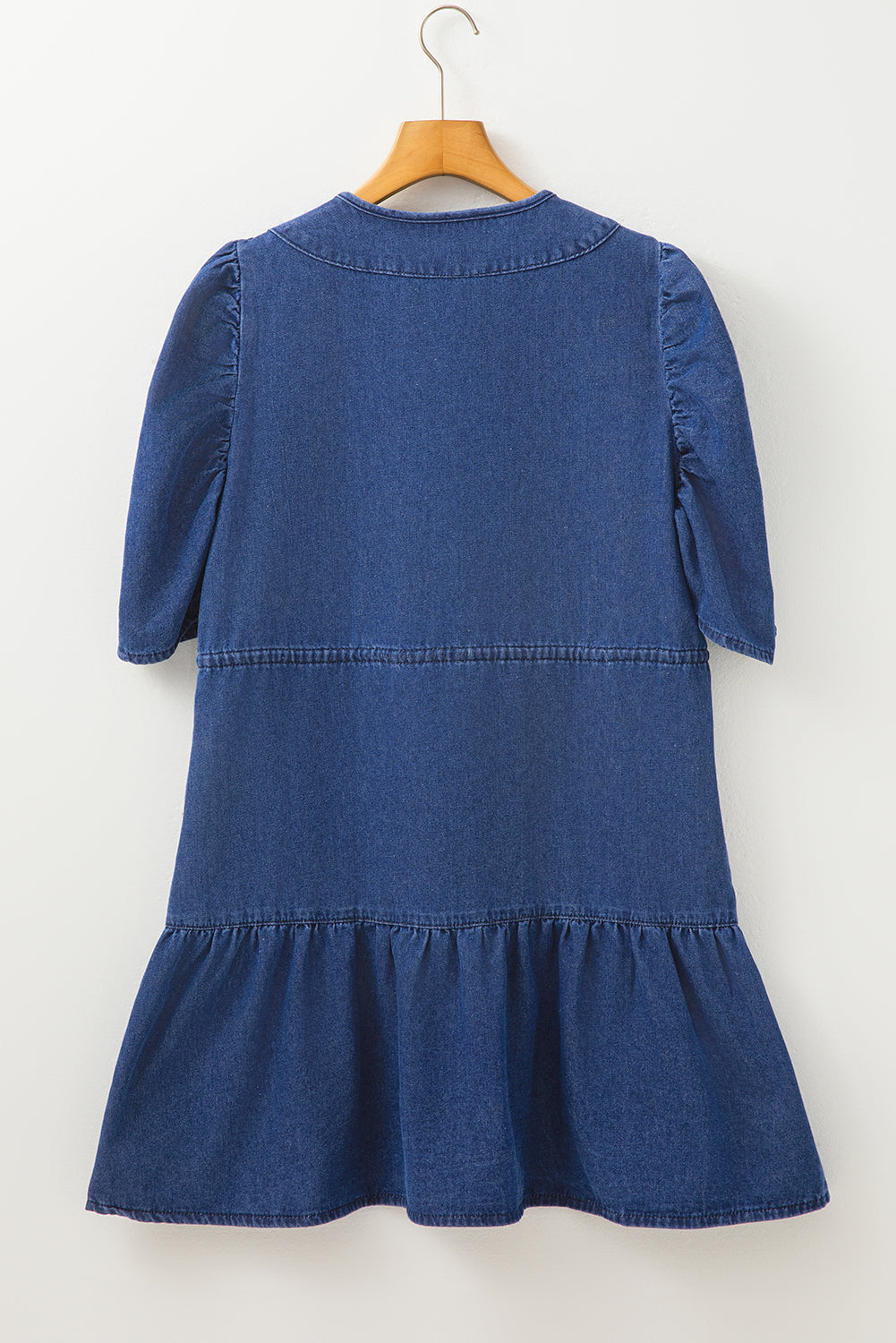 Annabelle Puff Sleeve Mini Dress-Threaded Pear