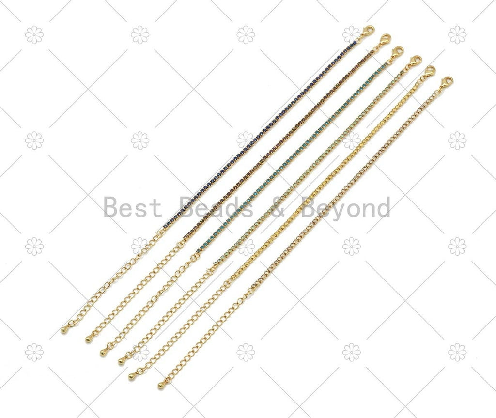 Dainty Thin Tennis Chain Necklace/Bracelet, sku#Y558