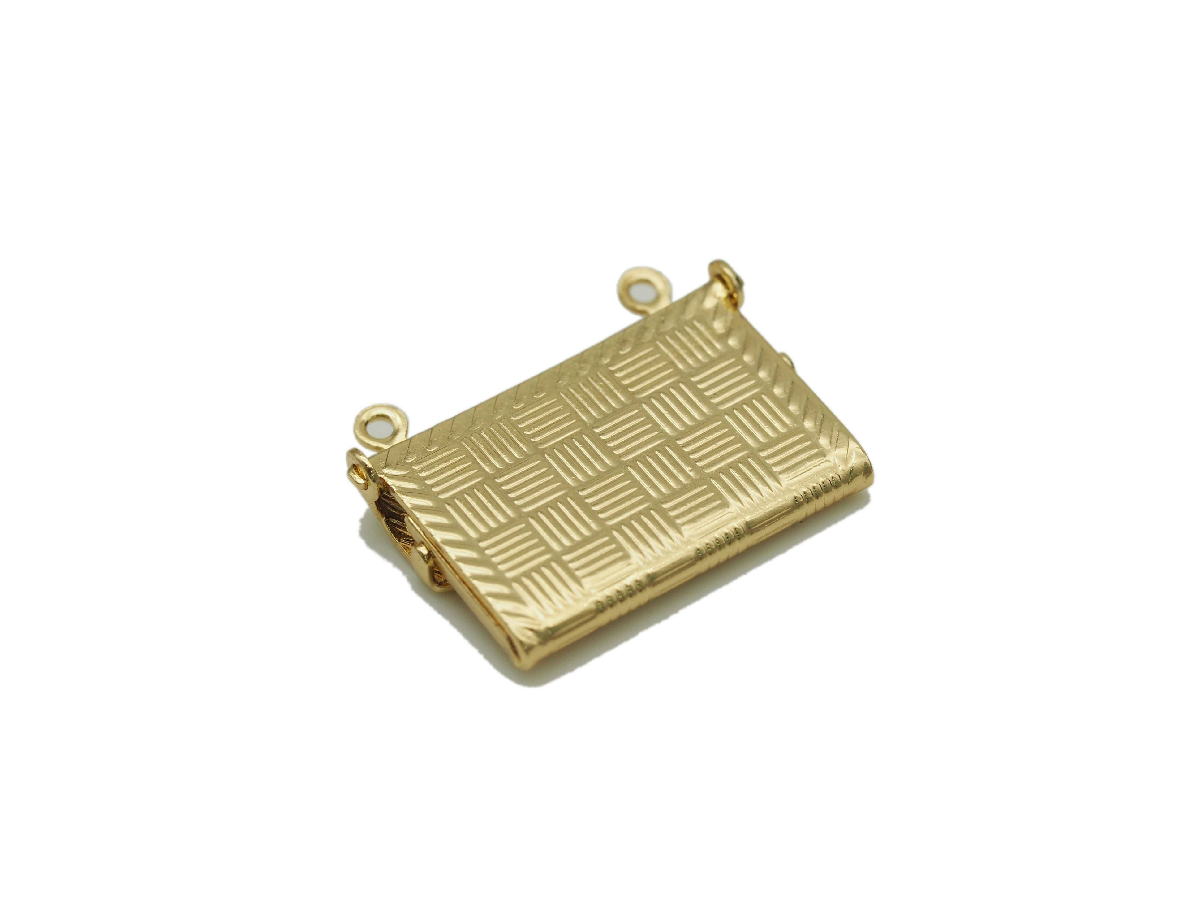 Lockets Bag Shape Pendant, Sku#FH191