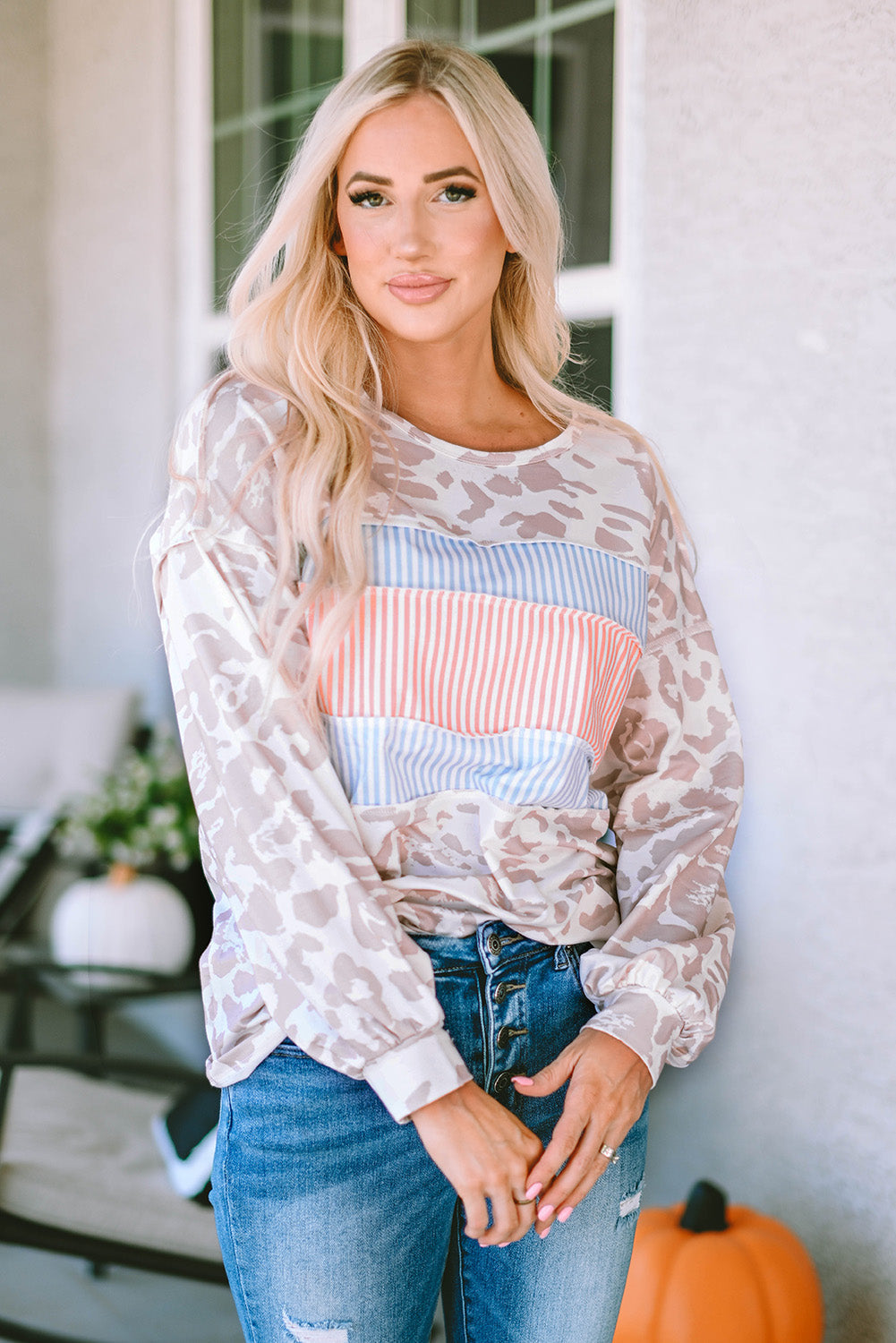 Logan Puff Sleeve Knit Top-Threaded Pear