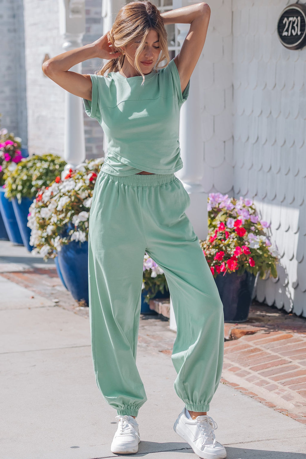 Rosalie Color Cropped Lounge Set