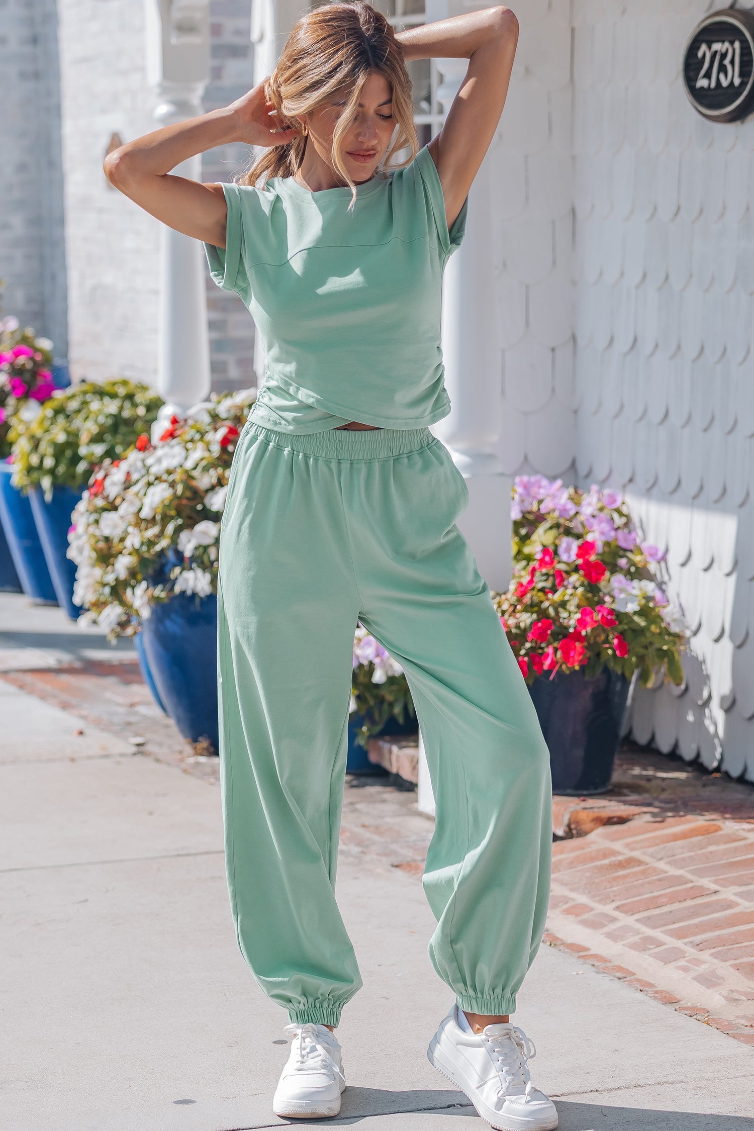 Rosalie Color Cropped Lounge Set