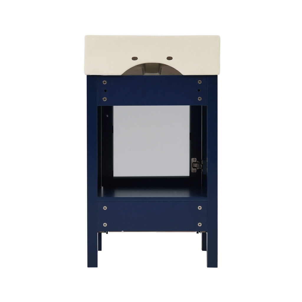 Alora 20-Inch Modern Bathroom Vanity With Ceramic Sink And Storage Cabinet (SAK39851)
