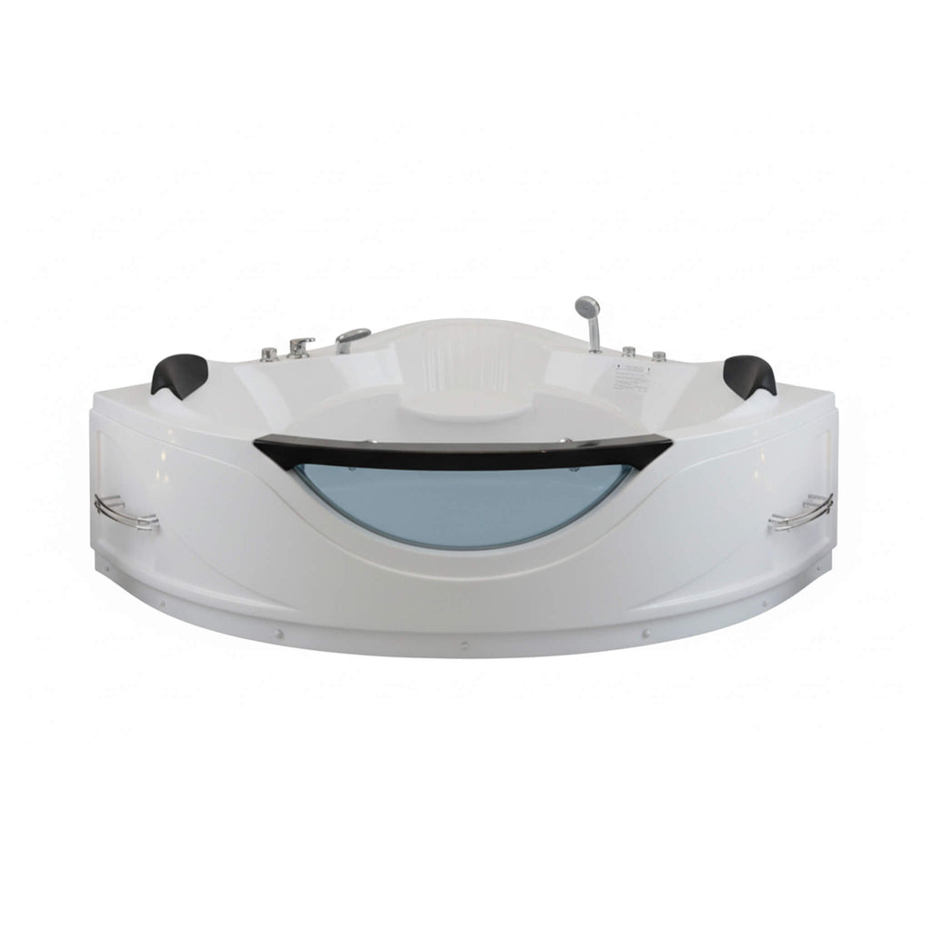 Alora 59-Inch 2-Person Luxury Corner Whirlpool Jetted Bathtub (SAK23819)