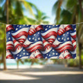 USA American Flag Beach Towel