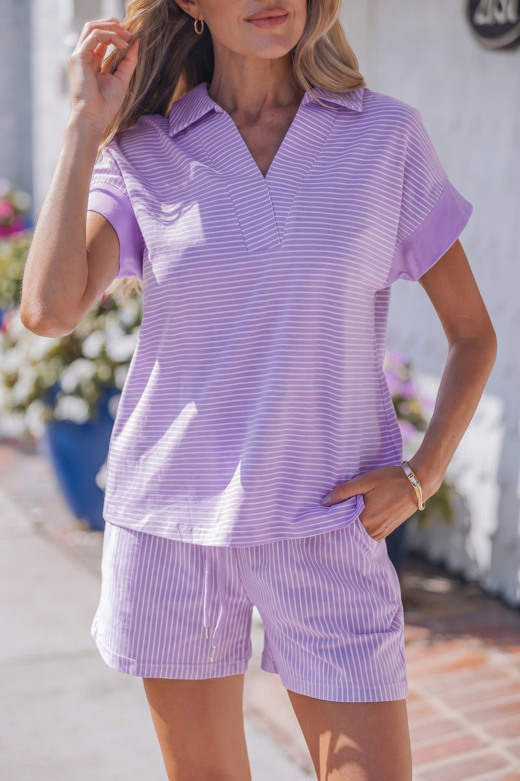Zara Dolman Sleeve Polo Shirt Set