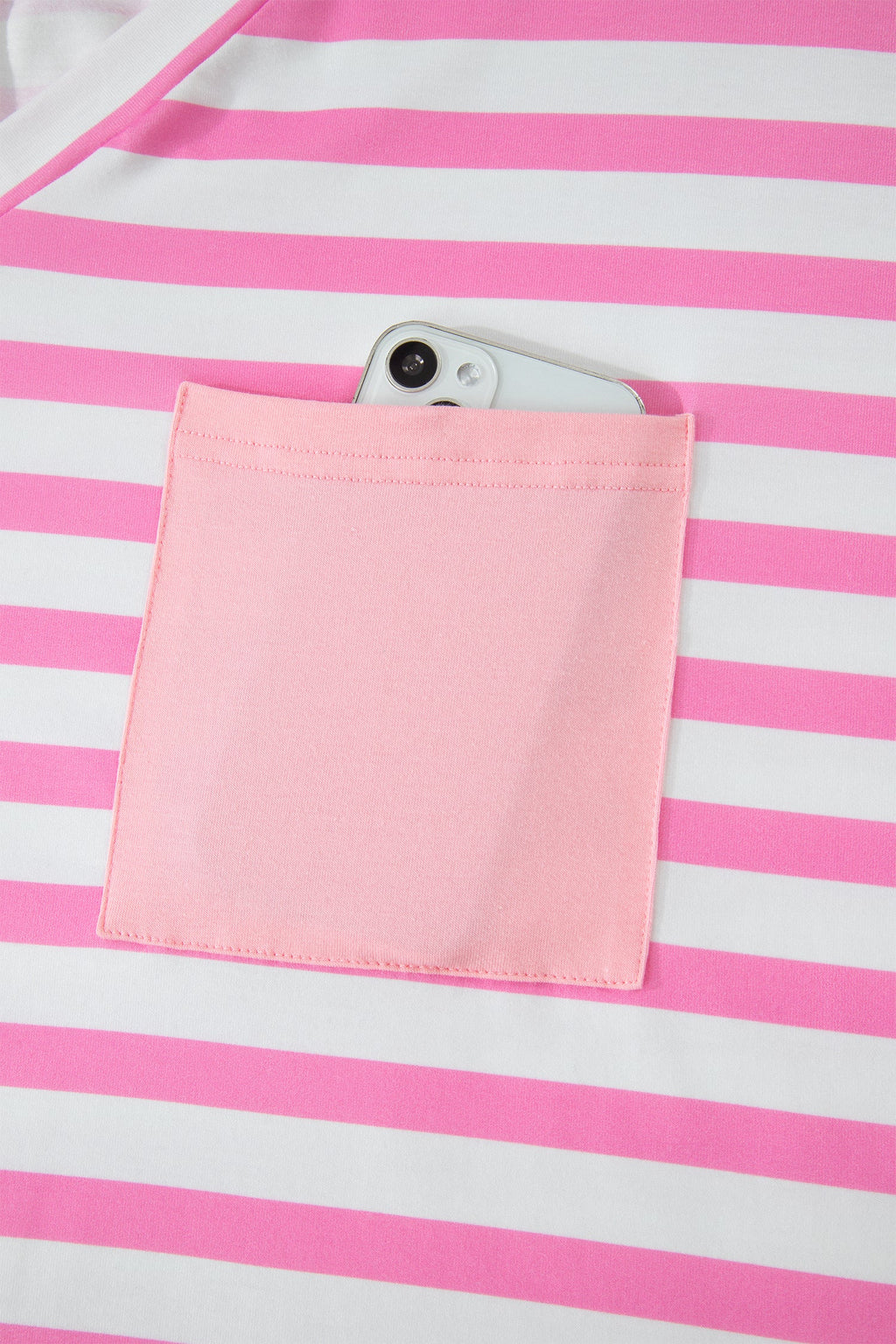 Ivanna Stripe Colorblock Patched PLUS Tee