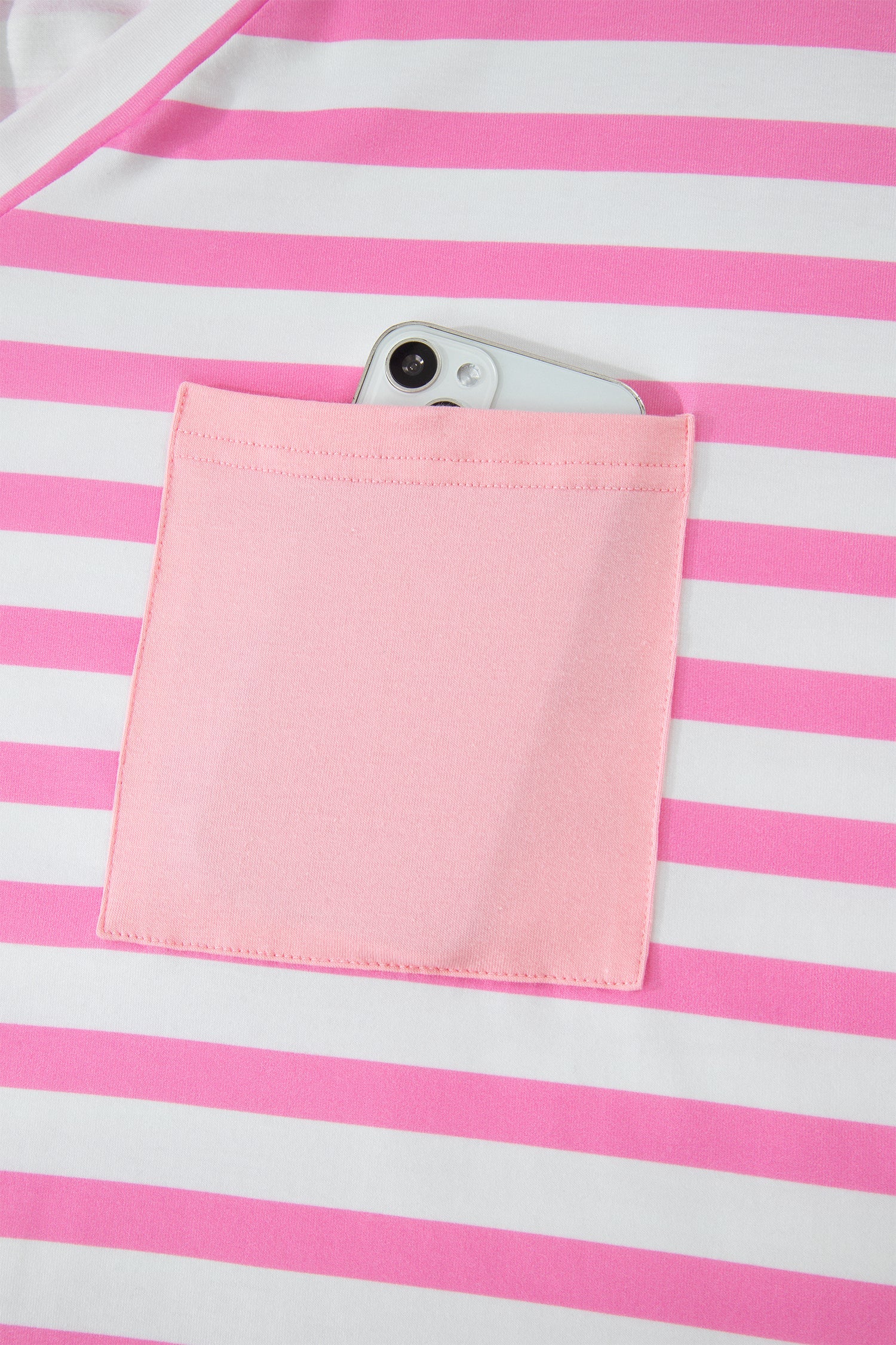 Ivanna Stripe Colorblock Patched PLUS Tee