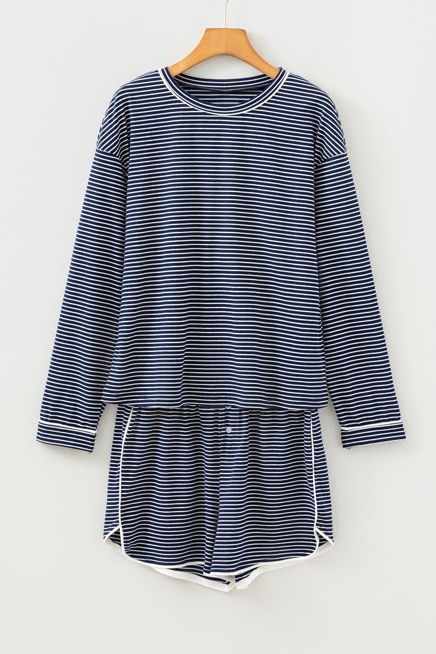Georgia Lounge Set Long Sleeve Top-Threaded Pear