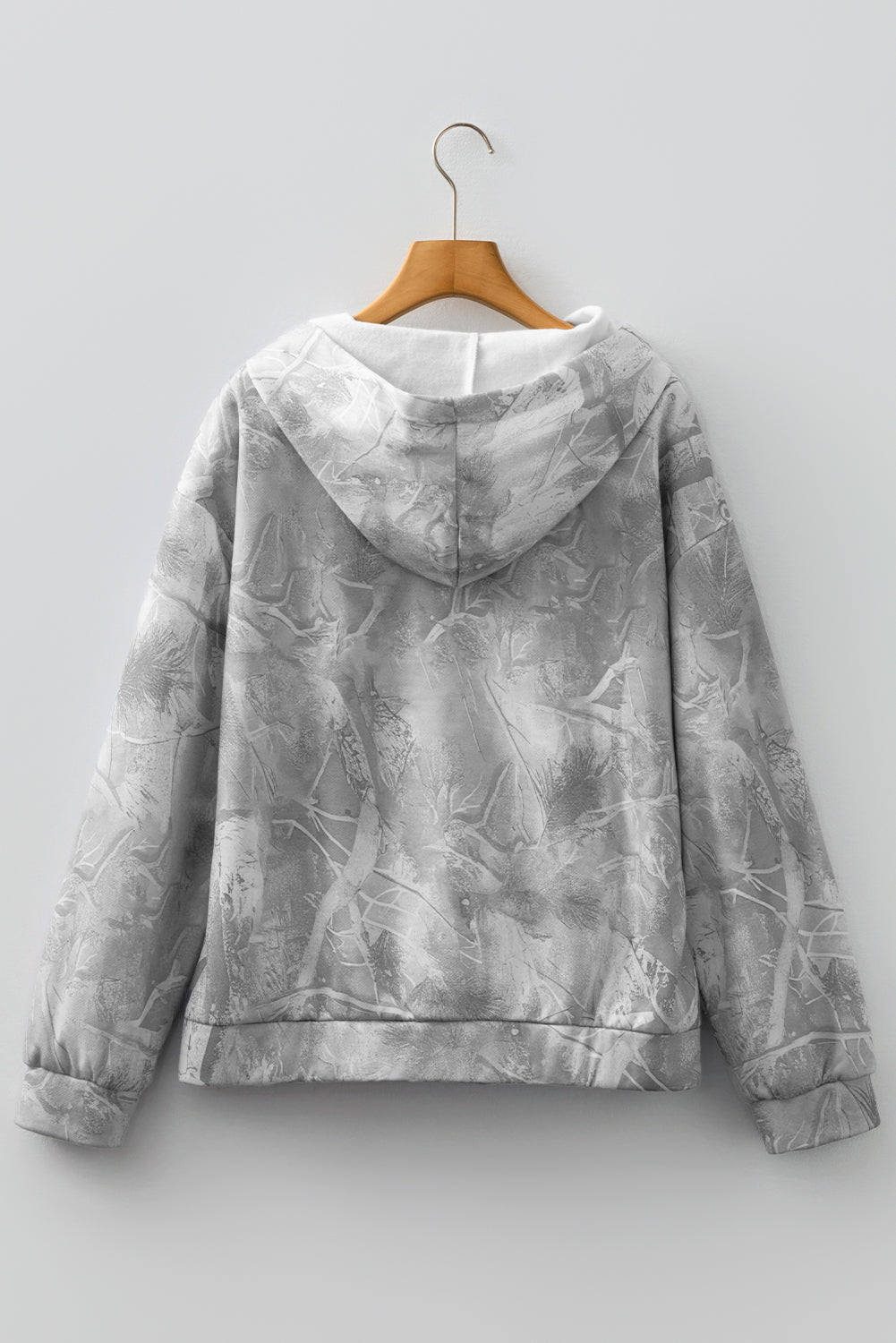 Maya Print Oversized Sporty Hoodie-Threaded Pear