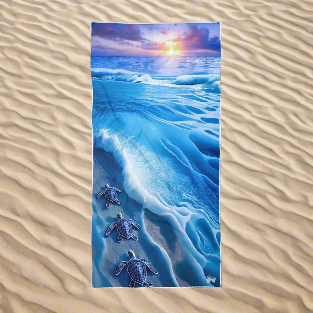 Baby Sea Turtle Beach Towel