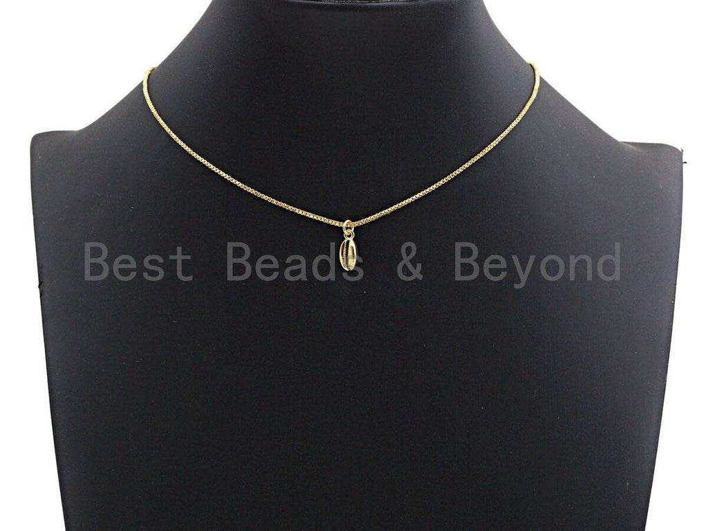 Oval Shell Shaped Pendant/Charm, Cubic Zirconia Pendant Charm,6x13mm,sku#Z562