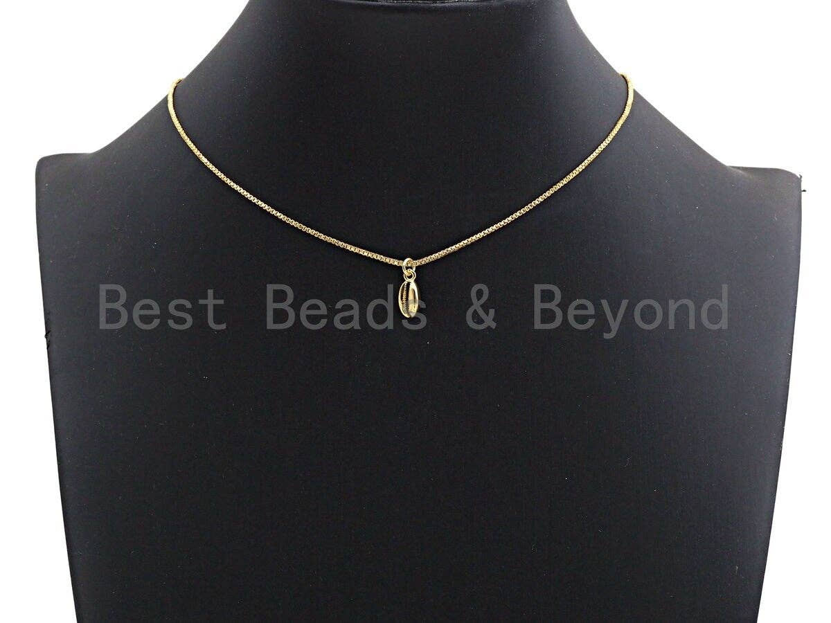 Oval Shell Shaped Pendant/Charm, Cubic Zirconia Pendant Charm,6x13mm,sku#Z562
