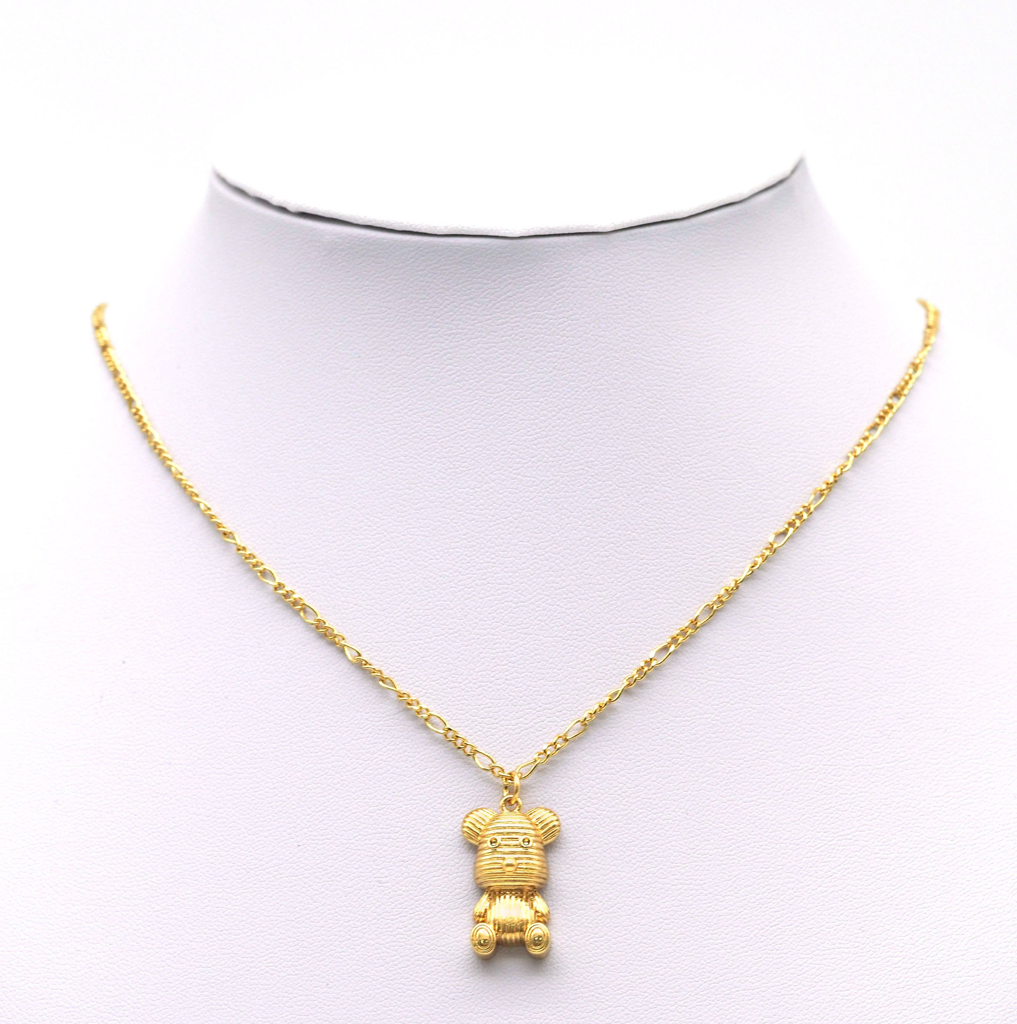 Gold Gloomy Bear Charm, Sku#F1476C
