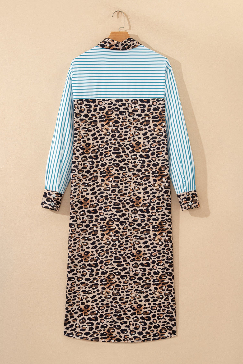 Savannah Contrast Patchwork Long Shirt