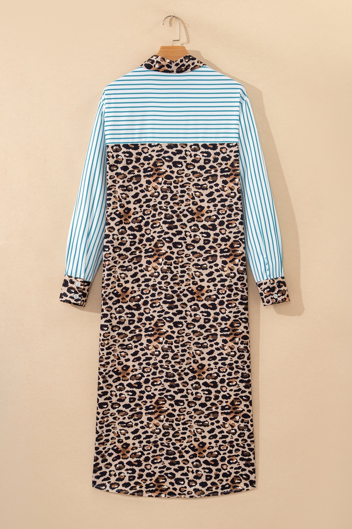 Savannah Contrast Patchwork Long Shirt
