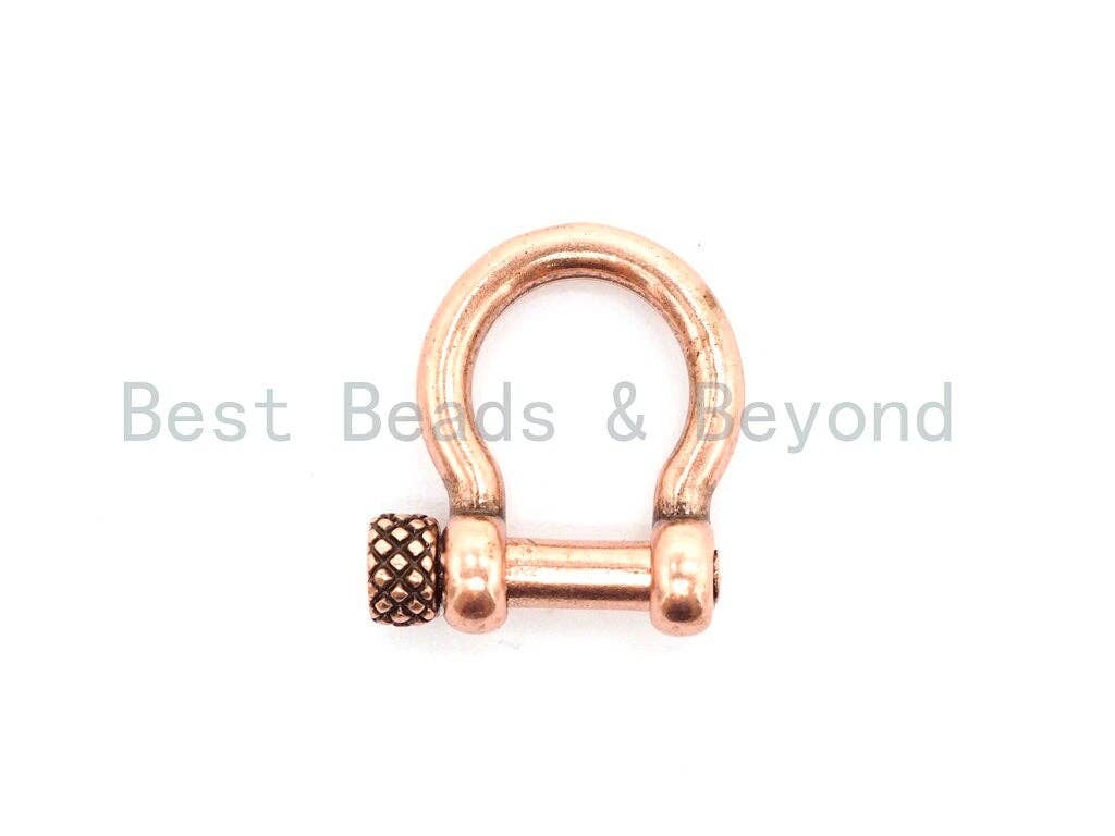 Antique Shackle Clasp, Paracord Survival Bracelet Clasp with screw, Buckles Adjustable D Shackles, Men's Jewelry Findings,17x5x20mm,sku#Y119