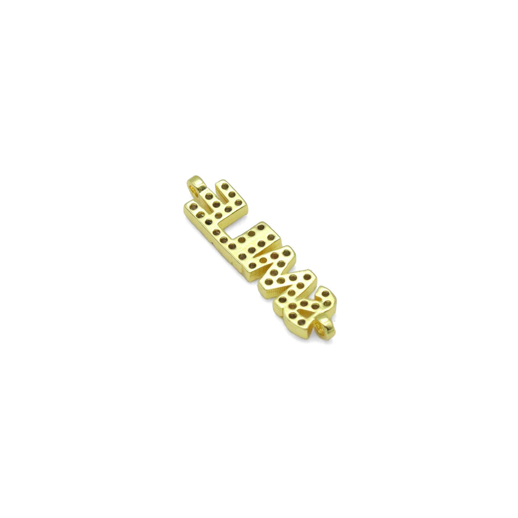 CZ Remember Loved Warrior Smile Strength Connector,SKU#LX710