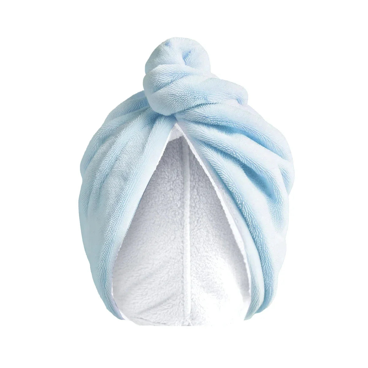 Microfiber Hair Towel - Light Blue