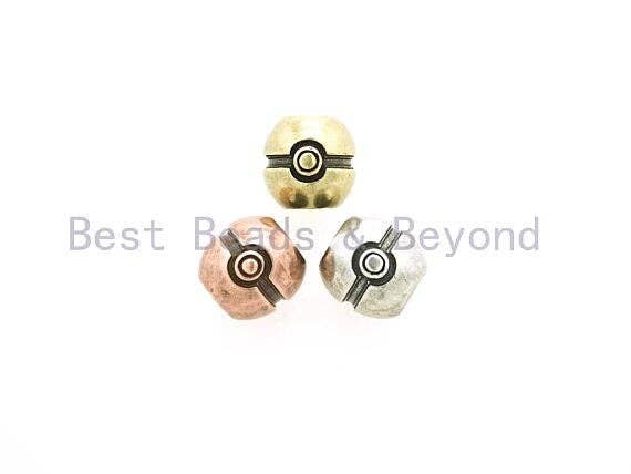 Antique Barrel Beads, Paracord Bracelet Beads, Lanyard Making Beads, Men's Bracelet Beads, Big Hole Beads, 13x14mm, 1pc, sku#Y92