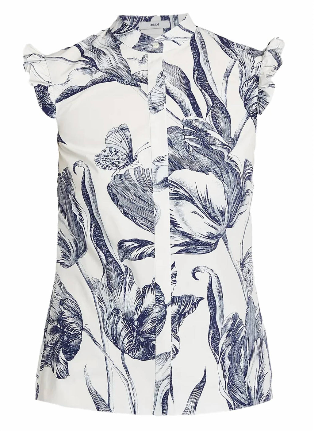 Floral Print Sleeveless Top-Rack Hunt