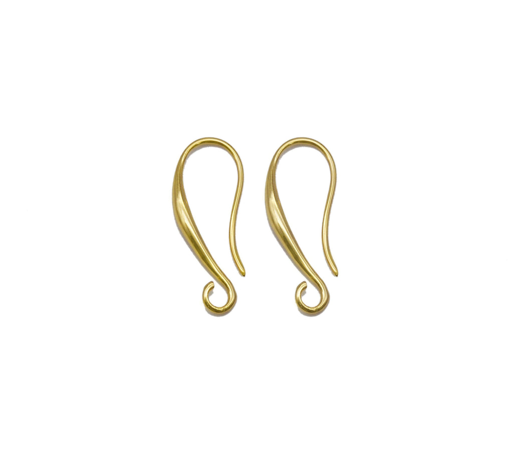 Gold Earring Hooks, Sku#Y752